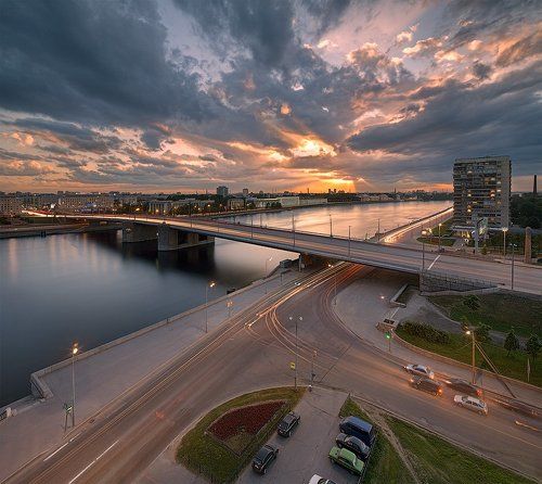 Вечерний Петербург. Володарский мост.