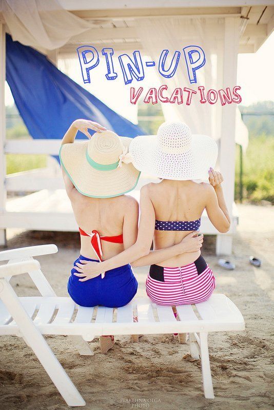 pin up, girls, vacations, photo, summer, friends Pin-up Vacationsphoto preview
