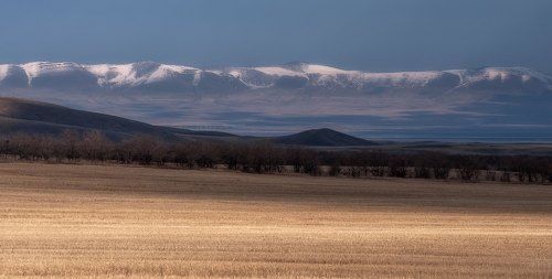 В степях Хакасии.