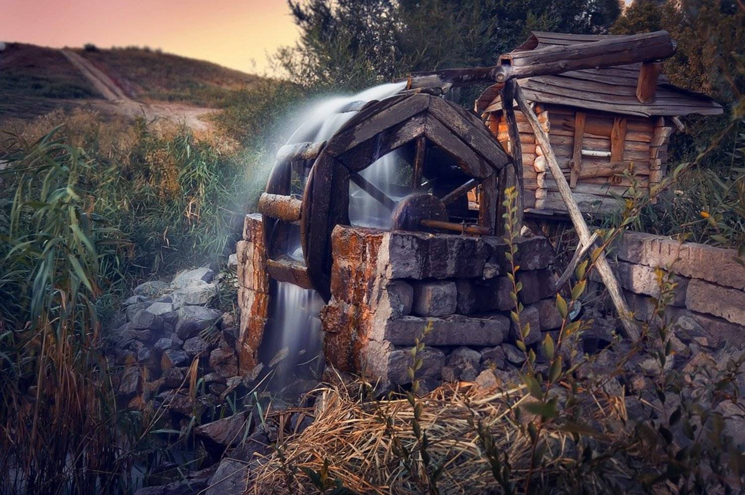 там где-то старая мельница.... Автор: светлана голицына мельница, пейзаж, запорожье, светлана голицына