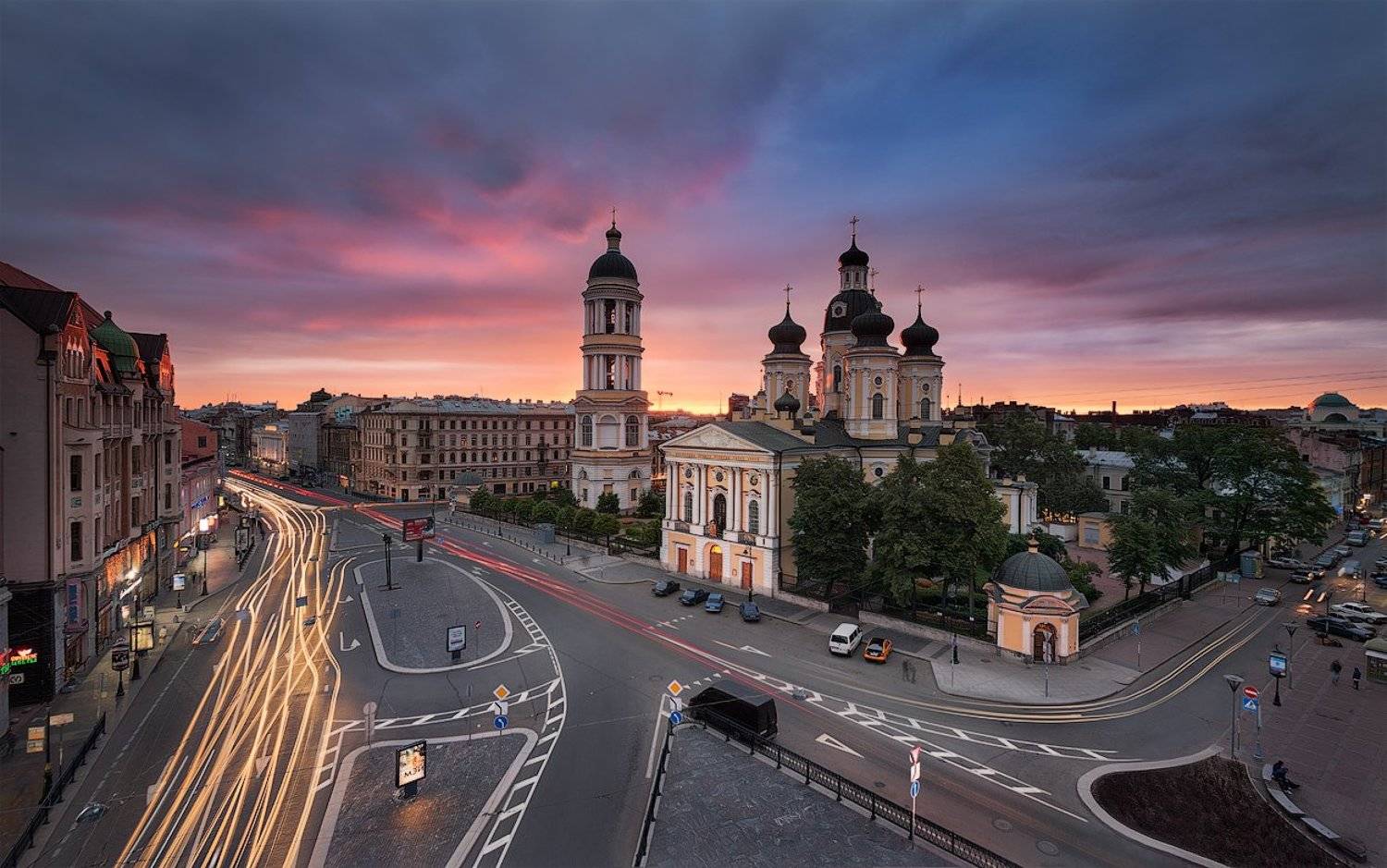 Петербург. Владимирская площадь.. Автор: Сергей Лукс санкт-петербург, рассвет, заря, владимирская площадь, egra, Сергей Лукс