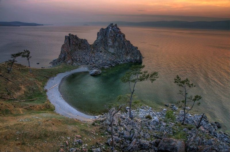 байкал, ольхон, шаманка, иркутская область Ольхонский закат.photo preview