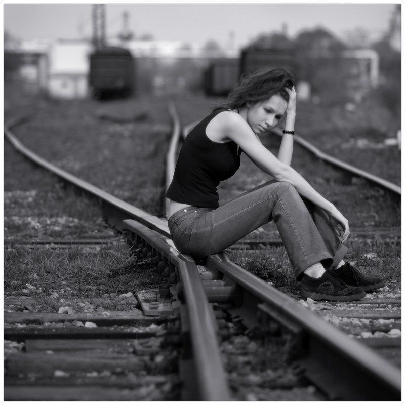 ирина, железная дорога на перепутье...photo preview