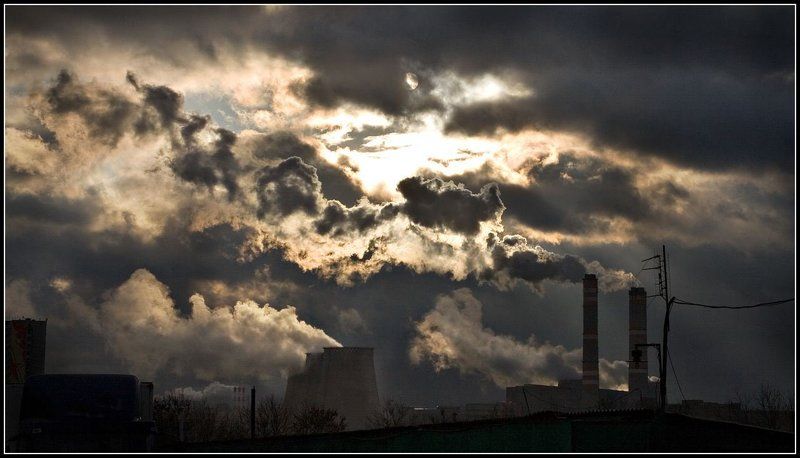 дым, трубы Аминьевское шоссеphoto preview