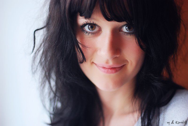 девушка, портрет, улыбка, взгляд портрет любимой....photo preview