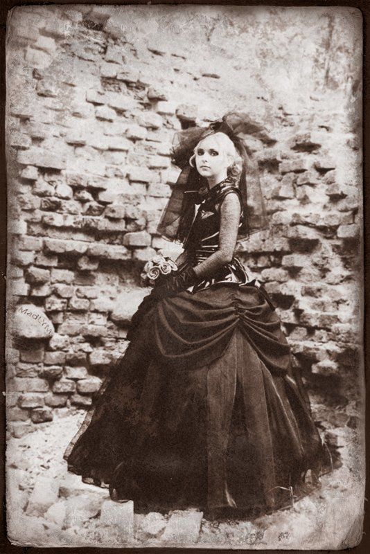 старинное фото, состаривание, old-time photo, портрет, девушка на прогулке по старинке...photo preview