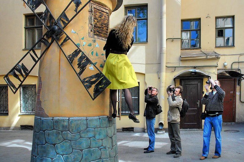 дульсинея московская, донкихоты питерские (с примесью) Питерская фотосессия московских гостейphoto preview