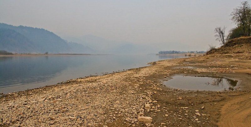 бурятия, река, селенга, дым, лесной, пожар К сожалению НЕ туманphoto preview