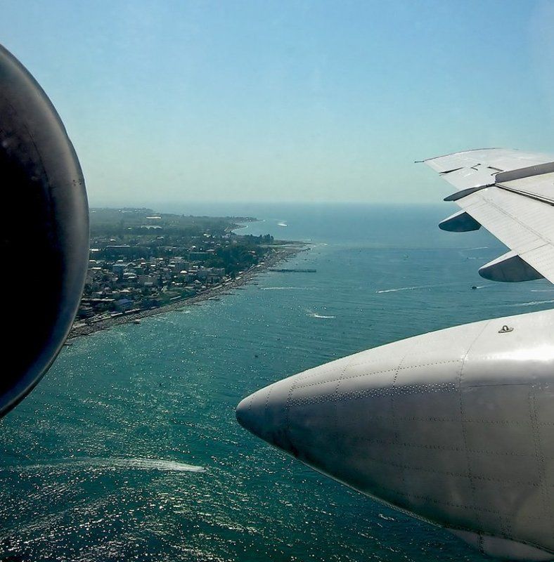 море, берег, самолет Черное море, прощай!photo preview