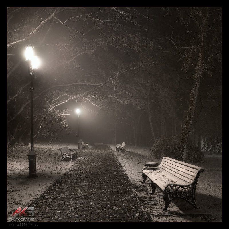 пятигорск Про первый снег и вечерний туманphoto preview