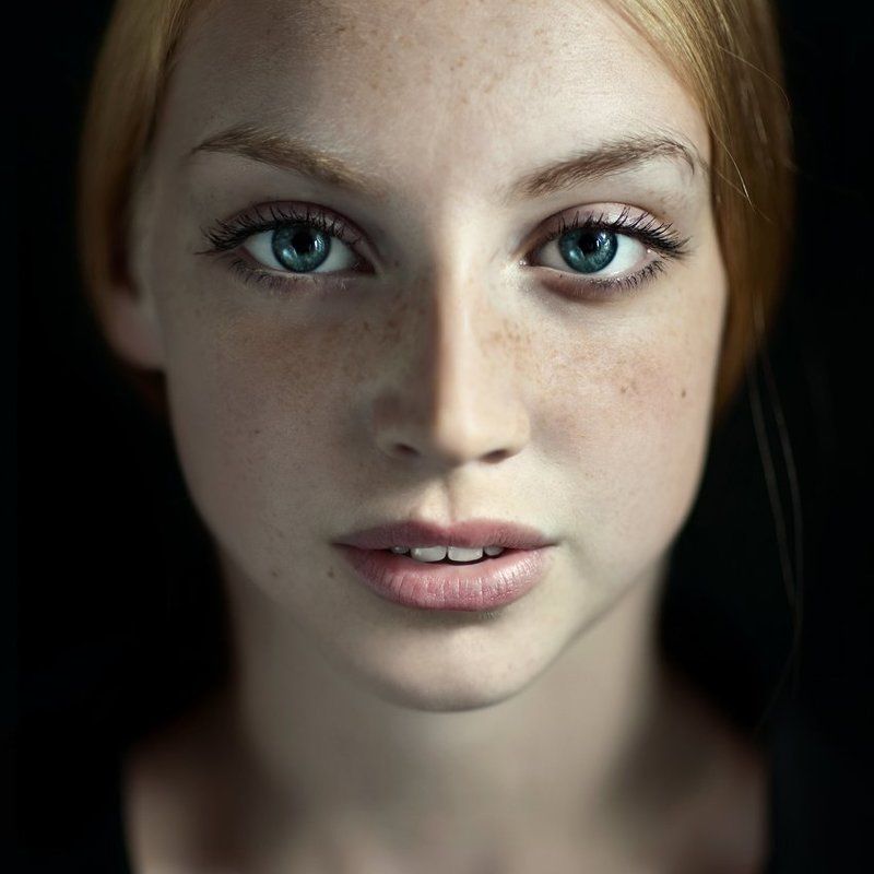 portrait, woman, closeup, studio, daylight ...photo preview