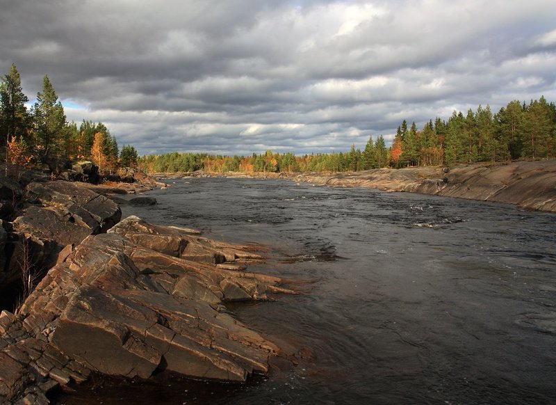 Осень, скалы, рекаphoto preview