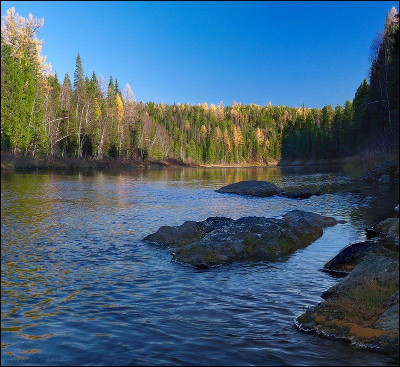 река, большая, сосьва, осень Осенние картинкиphoto preview