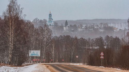Вид на церковь в честь Казанской иконы Божией Матери