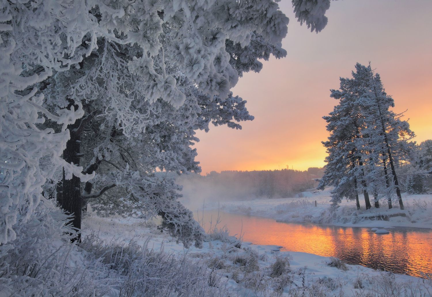урал, зима, река, заморозки, Сергей Макурин