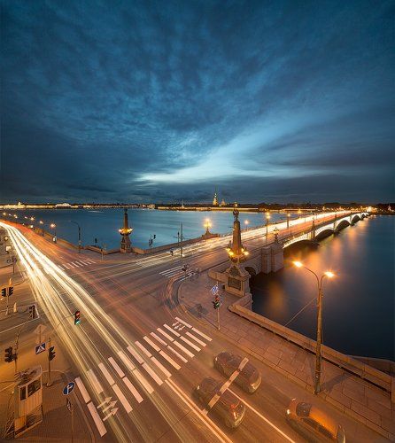 Вечерний Петербург. Троицкий мост