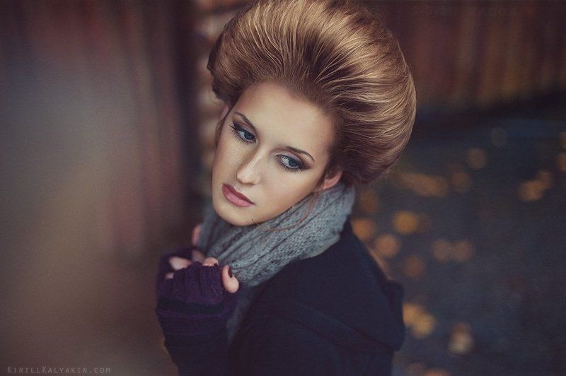 девушка, портрет, осень photo preview