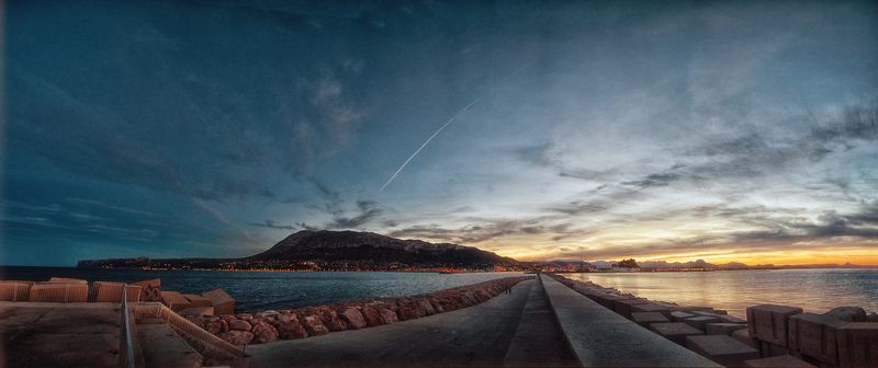espania,denia,закат,пирс, Закат на пирсеphoto preview