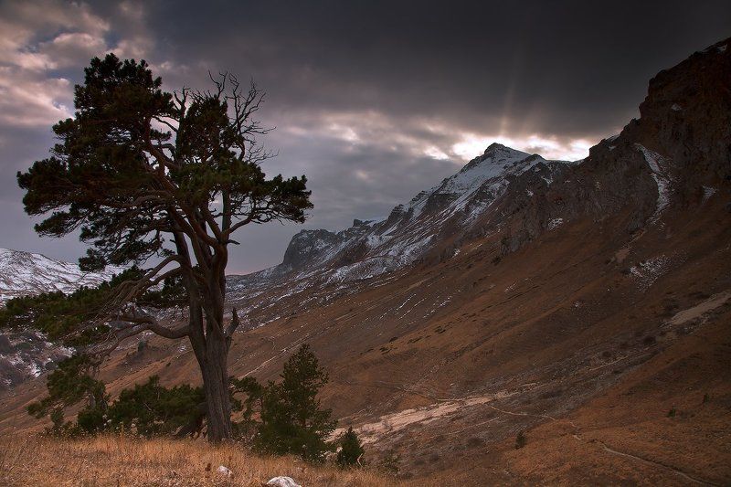 лаги,  закат, оштен Вечер близок, путь далёк..photo preview