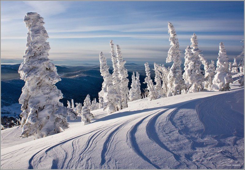 горы, шерегеш, горная шория, зима, сибирь \