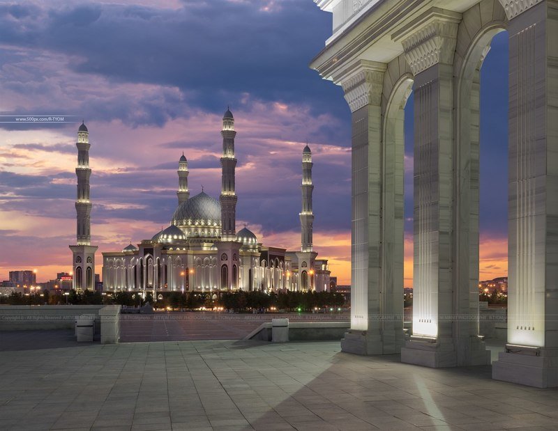 нур-султан, nur-sultan, астана, казахстан, артем мирный, astana, kazakhstan, artyom mirniy, хазрет султан, мечеть, hazret sultan, mosque, ceiling, ceiling_magic, art, capriccio, каприччио, фотохудожник Мечеть Хазрет Султанphoto preview