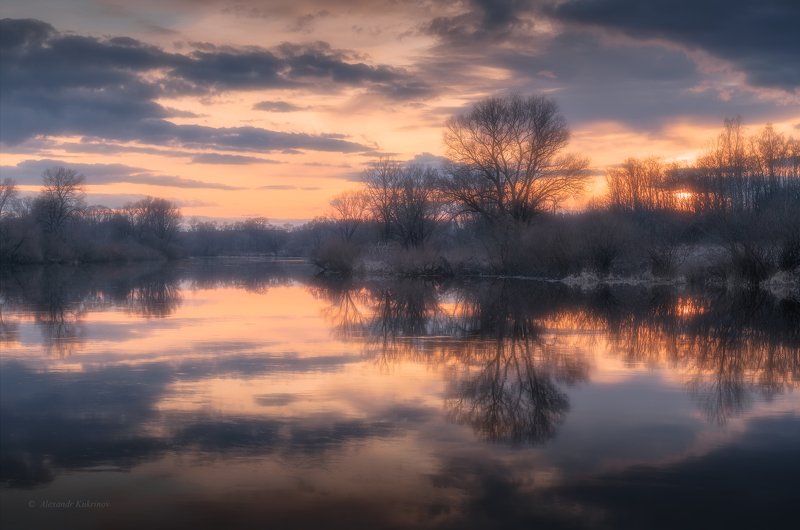 пейзаж, закат, вечер, угра Оттенки марта...photo preview