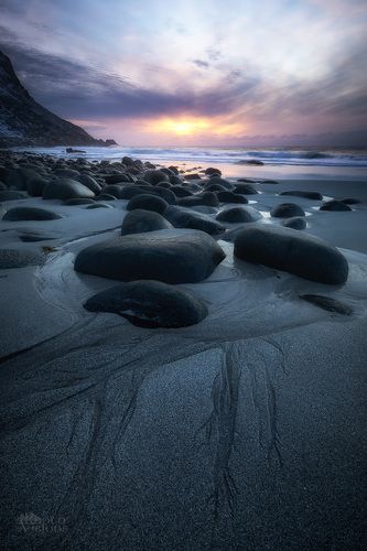 Gentle sunset light