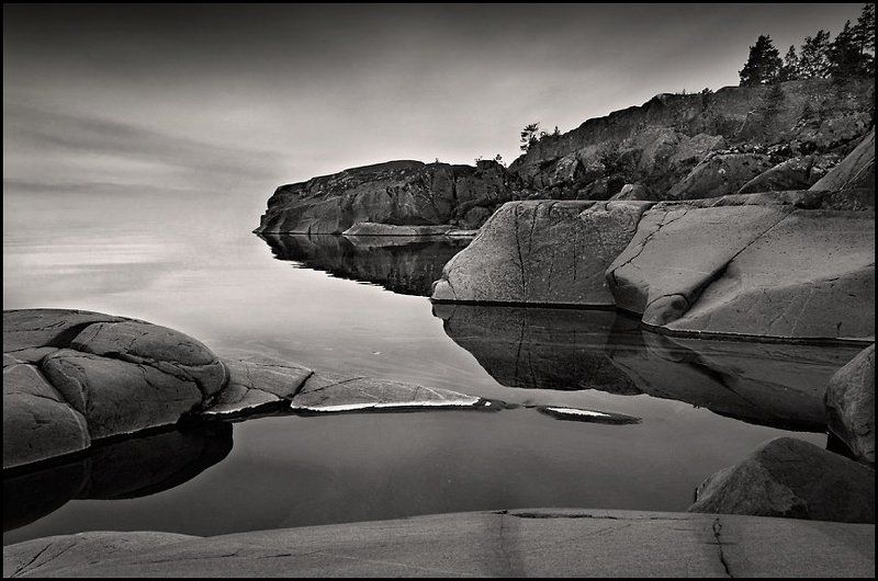 гладь, озеро, север, камни photo preview