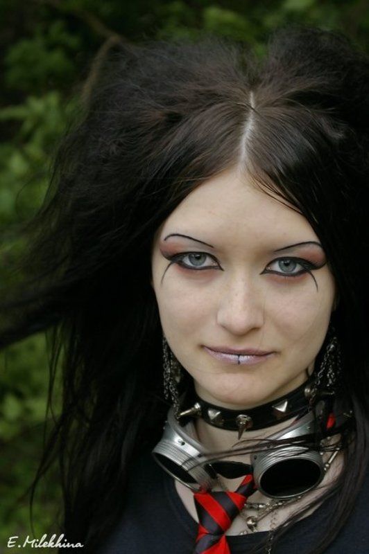 портрет, кибер, макияж +++photo preview