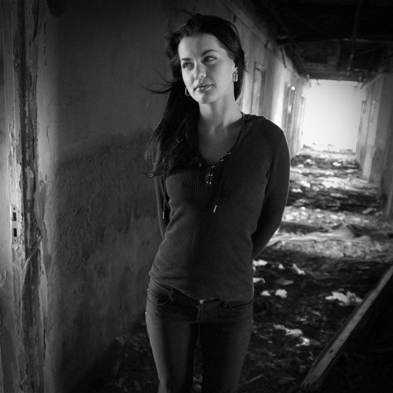 девушка, кемери, латвия, развалины photo preview