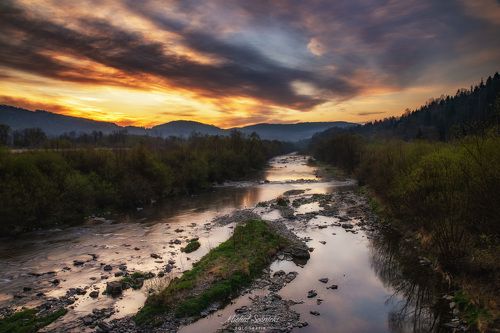 River Skawa at sunrise...