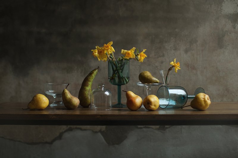 still life, flowers, light, easter, spring, greens Натюрмортphoto preview