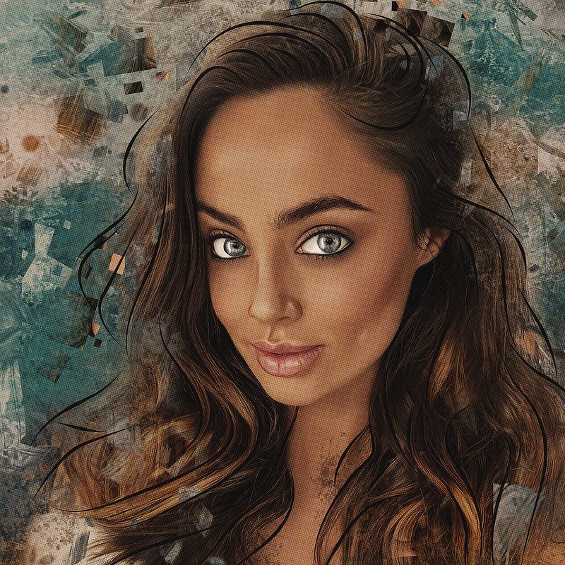 арт-портрет по фото из инстаграмаphoto preview