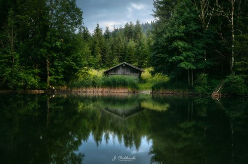 Hut bythe lake