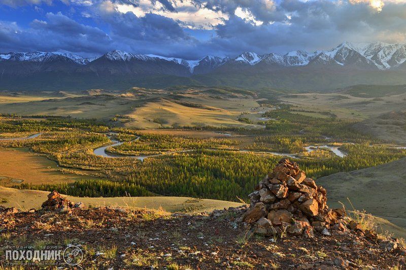 Закат в Курайской степиphoto preview