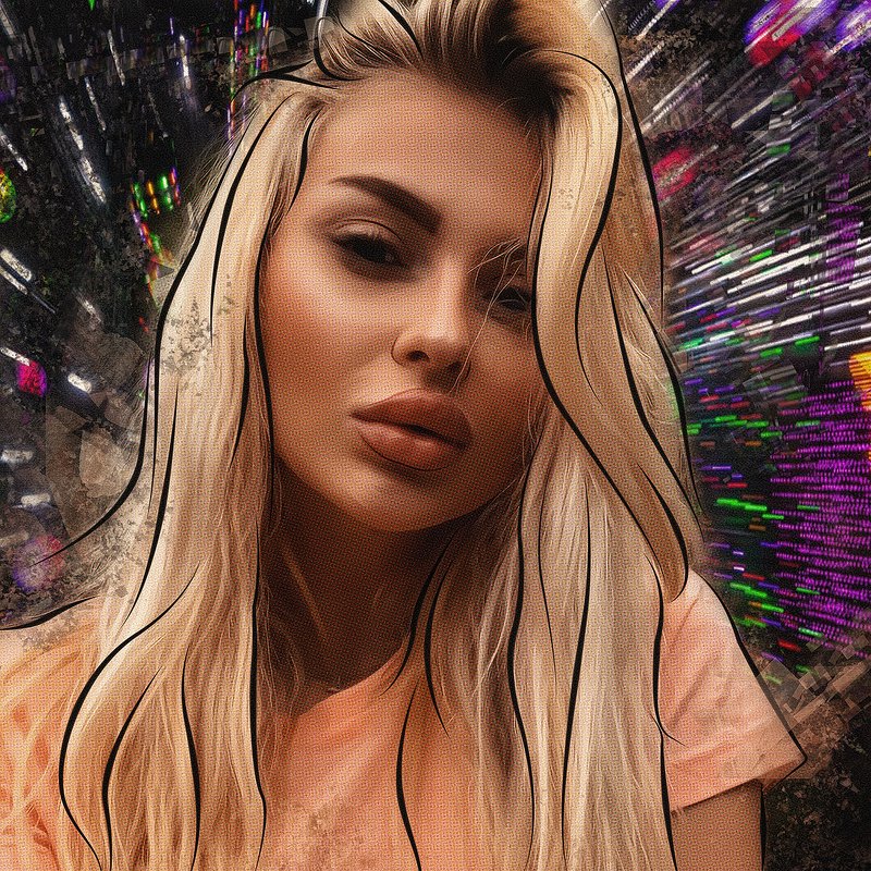 арт-портрет по фото из инстаграмаphoto preview