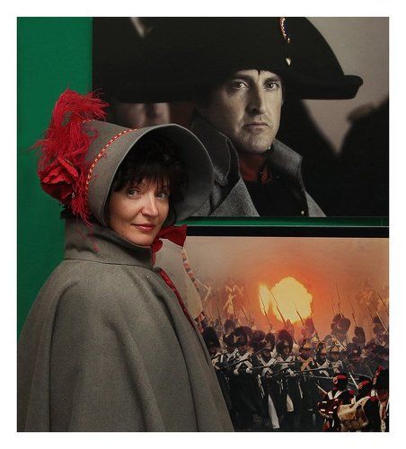 На выставке...