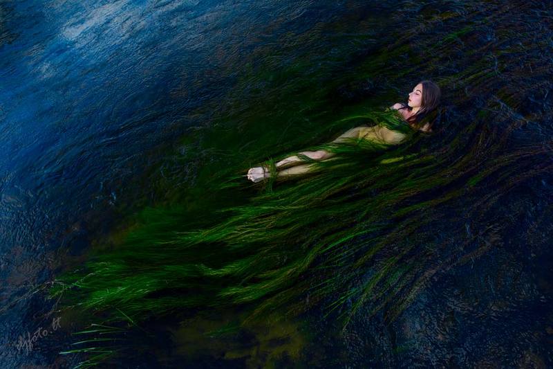 djfoto, nudevilnius, water,  In the Blue Water / В синих водахphoto preview