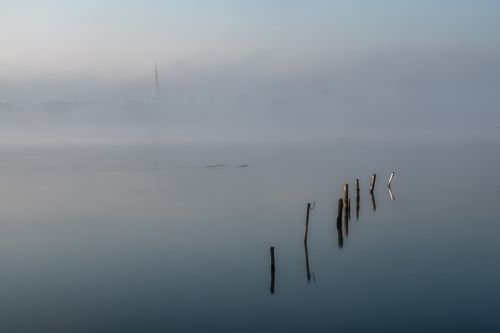 Morning fog in from Tovačov